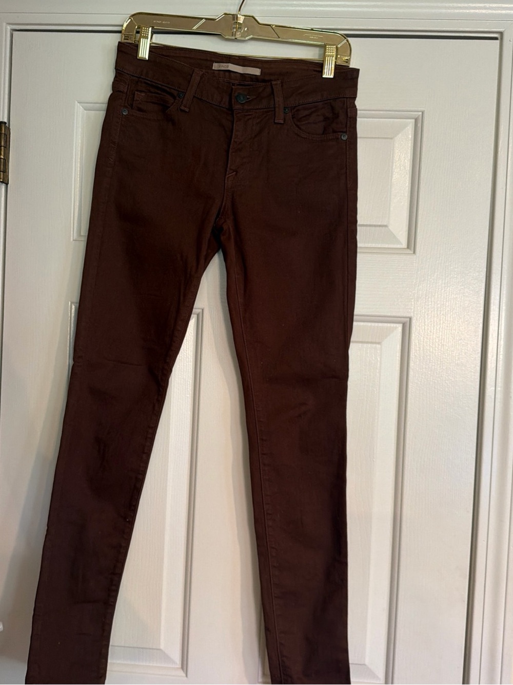 Vince Lola Stovetop brown coated jeans size 27